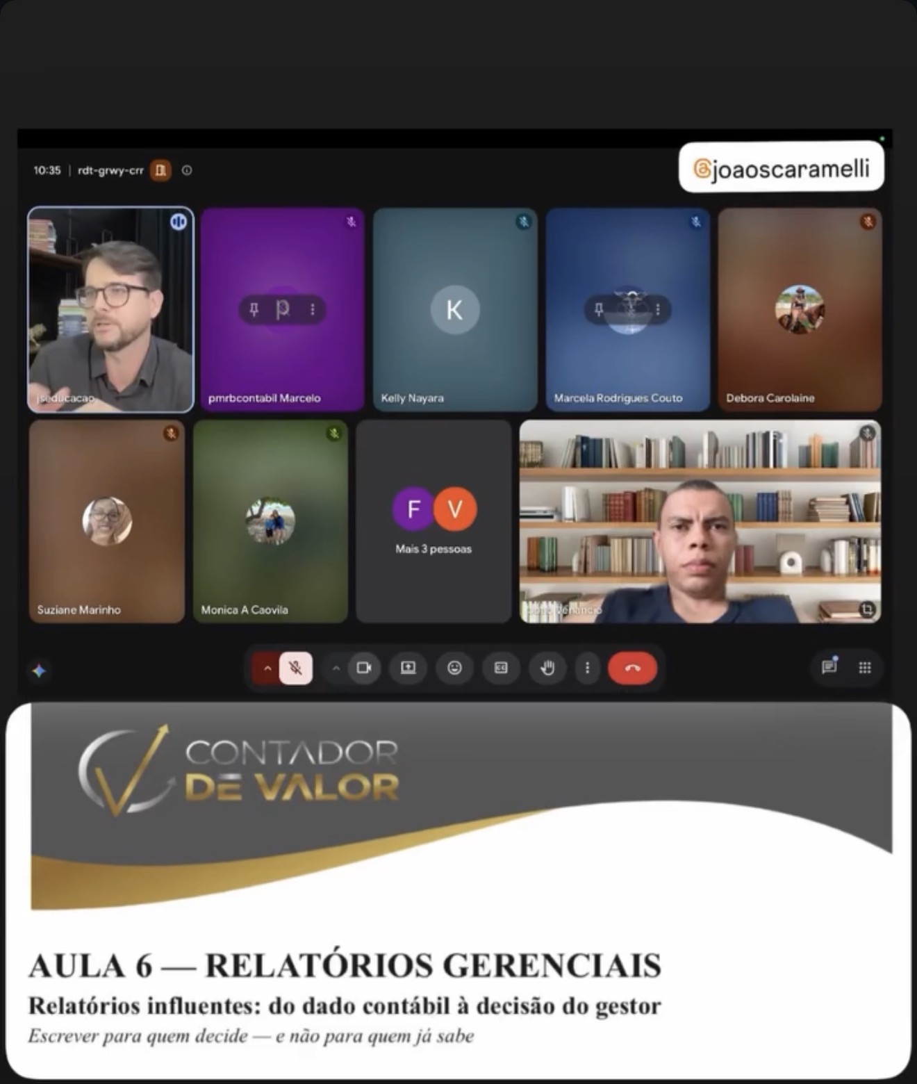 Foto de turma do Programa Contador de Valor