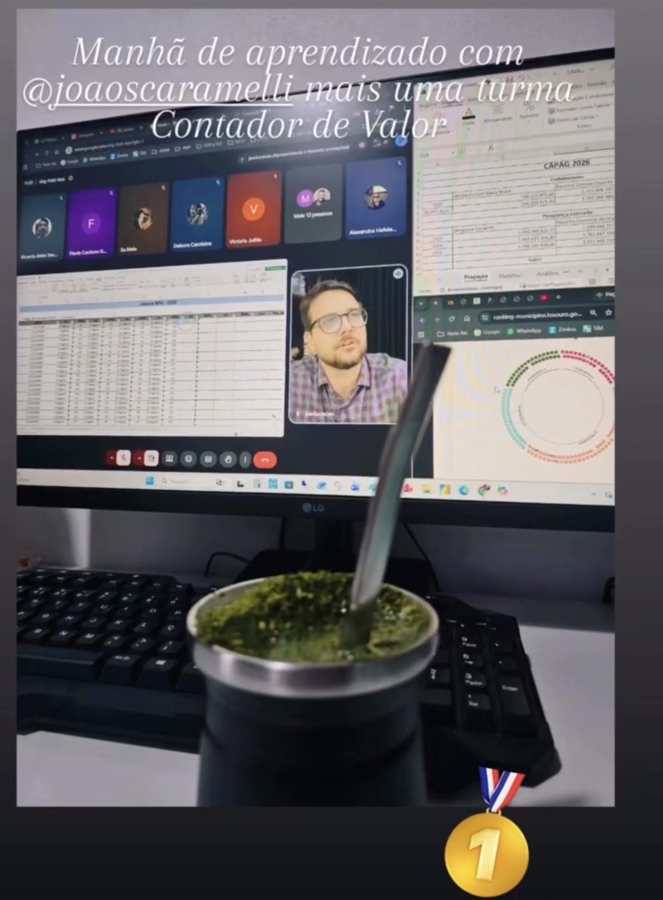 Foto de turma do Programa Contador de Valor
